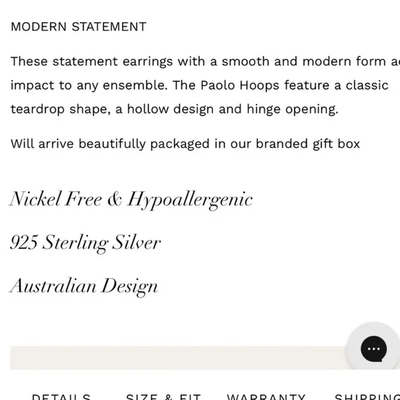 SAINT VALENTINES PAOLO HOOPS in sterling silver - Picture 12 of 13